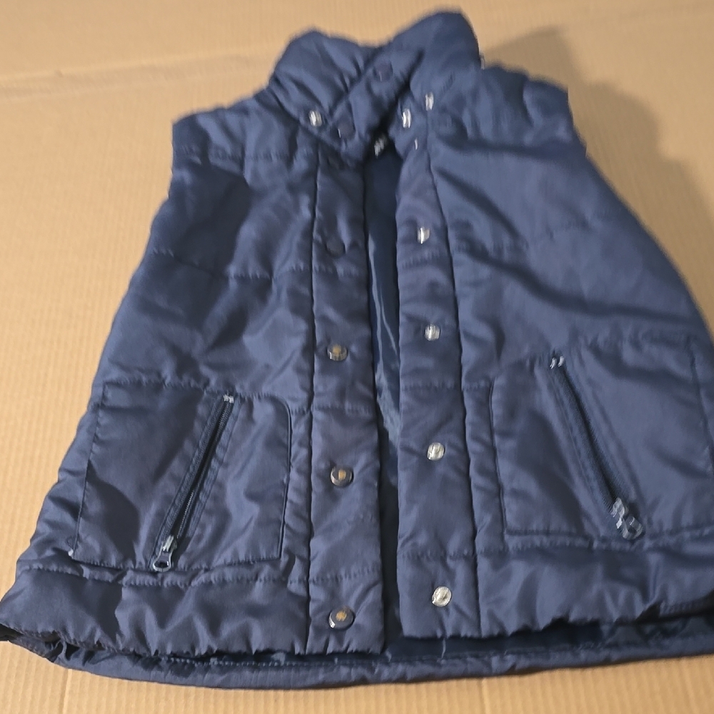 Wet Seal Kids Dark Blue Quilted Vest